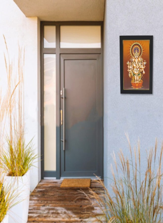 101Temples 101 Temples - Subha Nazar Drishti Ganapathy God Photo Frame with Wall Hook, 1 Piece | 10 x 13, Matt Finish - Image 3